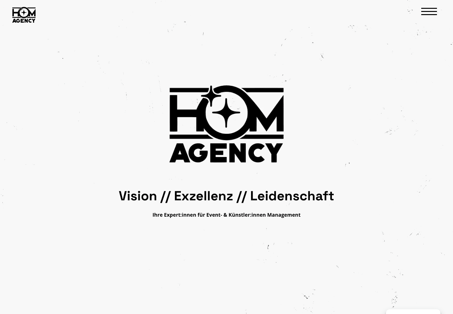 Heart of Music Agency website screenshot